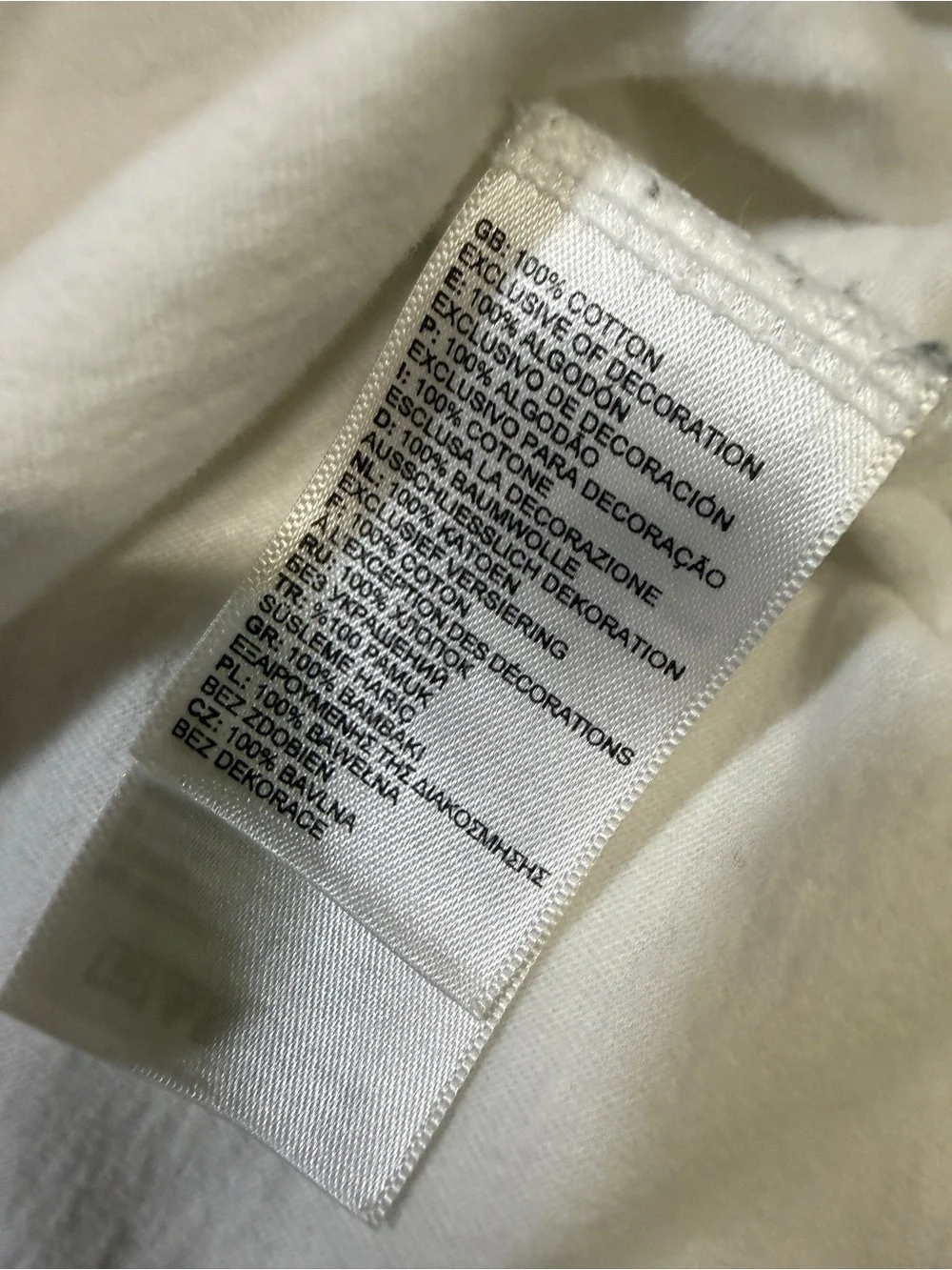 The North Face White Tee with Black Logo